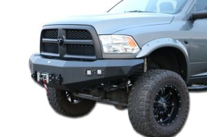 Dodge Ram 3500 Front Bumper - DV8 Offroad - Steel Construction, 2 Stage Powder Coat Finish, Accommodates Up to a 12,500 lbs. Winch - Textured Black - `10-`14